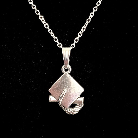 Graduation Cap Necklace - Picture 1 of 8